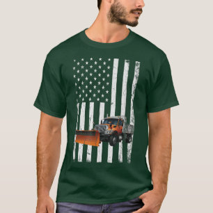 Funny DISTRESSEED Snow Plover Fahrer Snowplover Fa T-Shirt