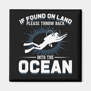 Funny Diver Joke Scuba Diving Magnet