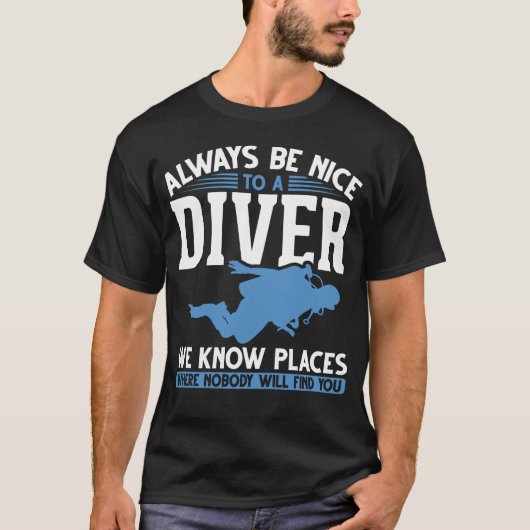 Funny Diver Scuba Diving T-Shirt (Vorderseite)