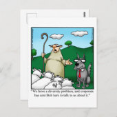 Funny Diversity Spaß Postcard Postkarte (Vorne/Hinten)