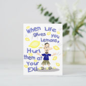 Funny Divorce / Ex-Husband-Cartoon Postkarte (Stehend Vorderseite)