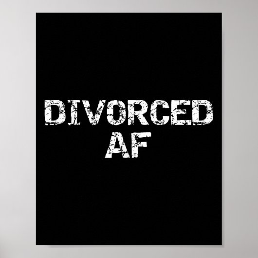 Funny Divorce Gag Gift For Men Happy Celebration D Poster (Vorne)