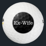 Funny Divorce Geschenk Humore Botschaft Golfer Jok Golfball<br><div class="desc">Funny Divorce Geschenk Humore Botschaft Golfer Joke</div>