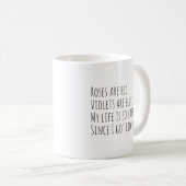 Funny Divoré Gedicht Minimalistisch Kaffee Tasse (VorderseiteRechts)