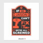 Funny DIY reparieren Aufkleber (Blatt)