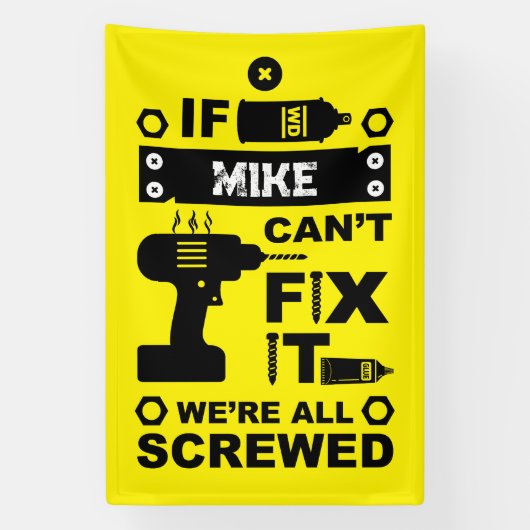 Funny DIY reparieren Banner (Vertikal)