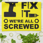 Funny DIY reparieren Geschirrtuch (Gefaltet)