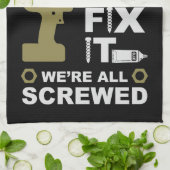 Funny DIY reparieren Geschirrtuch (Gefaltet)