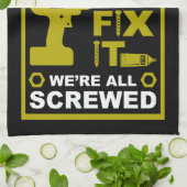 Funny DIY reparieren Geschirrtuch (Gefaltet)