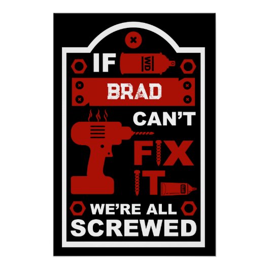 Funny DIY reparieren Poster (Vorderseite)