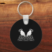 Funny Dj Art Men Women Music Producer Disc Jockey Schlüsselanhänger (Vorderseite)