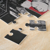 Funny DJ Cat Disco Sound Tech Headphone Music Puzzle (Seite)