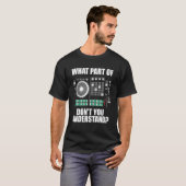 Funny DJ Design for Men Women Sound Engineer Disk T-Shirt (Vorne ganz)