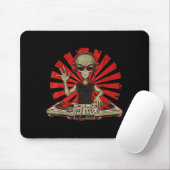 Funny Dj Graphic Tee Music Lover Alien Dj Music Mi Mousepad (Mit Mouse)