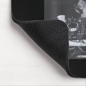 Funny Dj Raccoon House Party Sound Tech Music Tras Mousepad (Ecke)