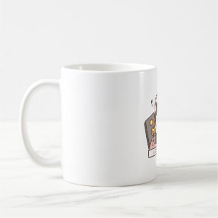 Funny DJ Scratch Cat Auf Turntable Kaffeetasse