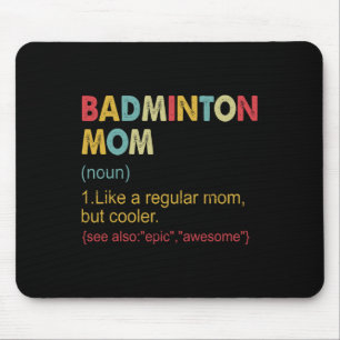 Funny Dminton Mama Definition Dminton Mama für Fra Mousepad