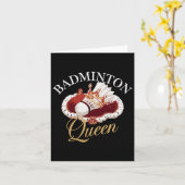 Funny Dminton Player Liebe Shuttle Design 10 Karte (Gelbe Blume)
