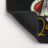 Funny Dminton Player Liebe Shuttle Design 11 Mousepad (Ecke)