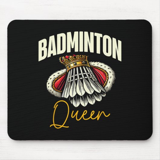 Funny Dminton Player Liebe Shuttle Design 11 Mousepad (Vorne)