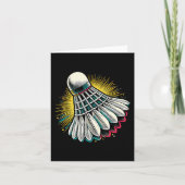 Funny Dminton Player Liebe Shuttle Design 22 Karte (Vorderseite)