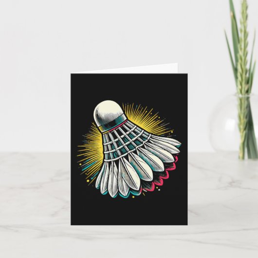 Funny Dminton Player Liebe Shuttle Design 22 Karte (Vorderseite)