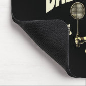 Funny Dminton Player Liebe Shuttle Design 4 Mousepad (Ecke)