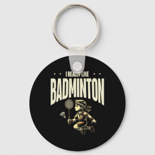 Funny Dminton Player Liebe Shuttle Design 4 Schlüsselanhänger