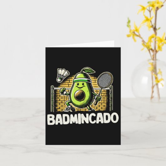 Funny Dminton Player Liebe Shuttle Design 6 Karte (Gelbe Blume)