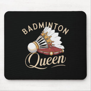 Funny Dminton Player Liebe Shuttle Design 8 Mousepad