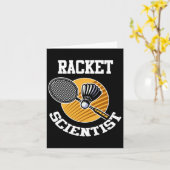 Funny Dminton Player Shirt Racket Scientist Dminto Karte (Gelbe Blume)