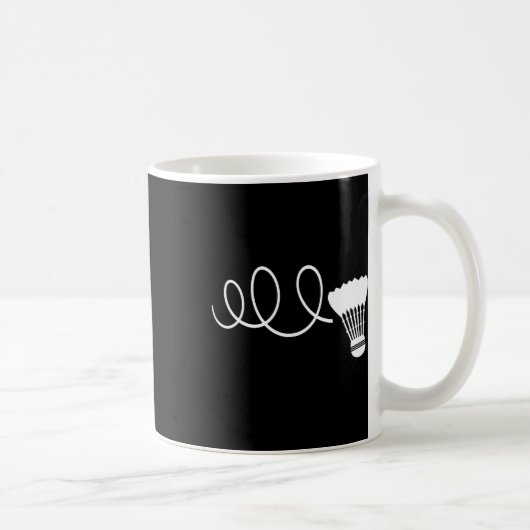 Funny Dminton Player T Shirts Shuttle Shuttle T-Sh Kaffeetasse (Rechts)