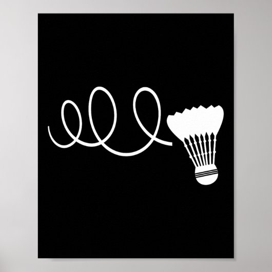 Funny Dminton Player T Shirts Shuttle Shuttle T-Sh Poster (Vorne)
