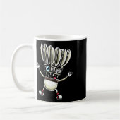 Funny Dminton Shuttle Player Design Männer Frauen  Kaffeetasse (Links)