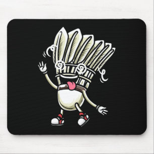 Funny Dminton Shuttle Player Design Männer Frauen Mousepad