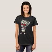 Funny Dminton Shuttle Player Design Männer Frauen T-Shirt (Vorne ganz)