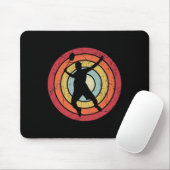 Funny Dminton Shuttle Retro Vintag für Damen Mousepad (Mit Mouse)