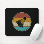 Funny Dminton Shuttle Vintag Retro für Damen Mousepad (Mit Mouse)