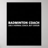 Funny Dminton Trainer Definition Dminton Coach Poster (Vorne)