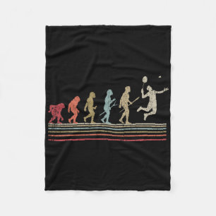 Funny Dminton Vintag Retro Stil Evolution des Mens Fleecedecke