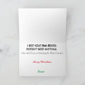 Funny DNA Christmas Card Karte (Innenseite)