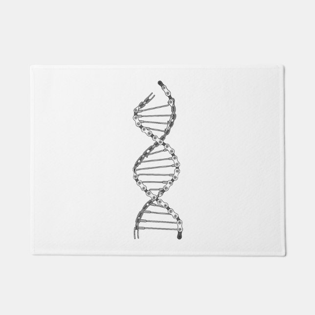 Funny DNA Cycling Bicycle Chain Mountain Bike Lieb Fußmatte (Vorderseite)