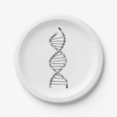 Funny DNA Cycling Bicycle Chain Mountain Bike Lieb Pappteller (Vorderseite)