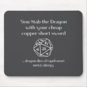 Funny Dnd Gift For Role Playing Games Rpg Mousepad (Vorne)