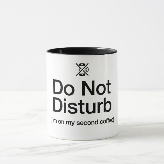 Funny Do Not Disturb Coffee Mug-WFH Sarcastic Mug Tasse (Zentrum)