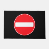 Funny "Do not Enter" Symbol Introvertieren antisoz Fußmatte (Vorderseite)