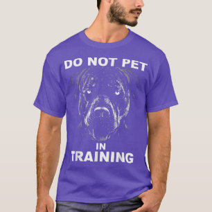 Funny Do not pet Pit Bull Dog Training  T-Shirt