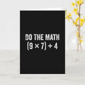 Funny Do The Math 67 Meme Karte (Gelbe Blume)