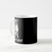 Funny Do What I Want Blue Merle Australian Shepher Kaffeetasse (Vorderseite Links)
