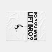 Funny Do you even Lift Bro Geschenk Niedliche Skip Fleecedecke (Vorderseite (Horizontal))